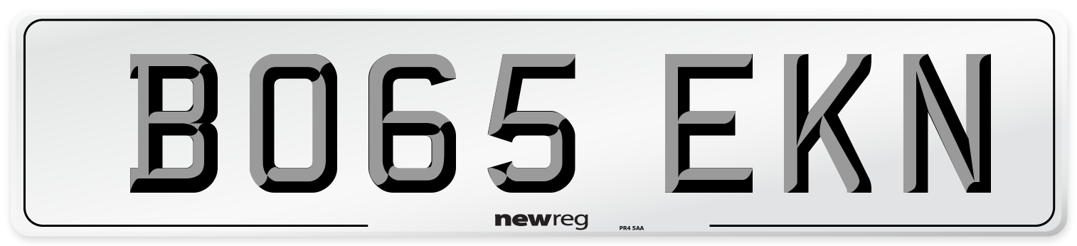 BO65 EKN Number Plate from New Reg